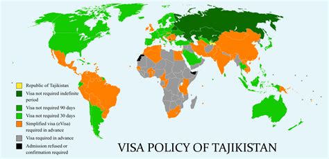 tajikistan visa free countries